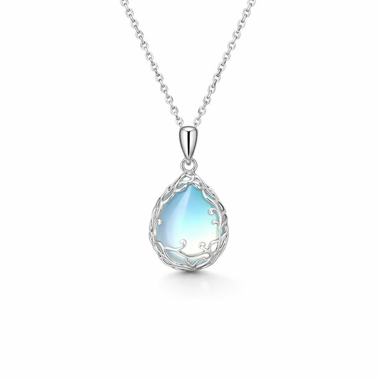 Collana con Ciondolo Ghiacciaio Chiaro di Luna