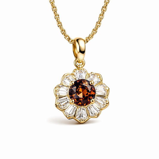 Collar Kavella Solcrimson Rubí | Oro