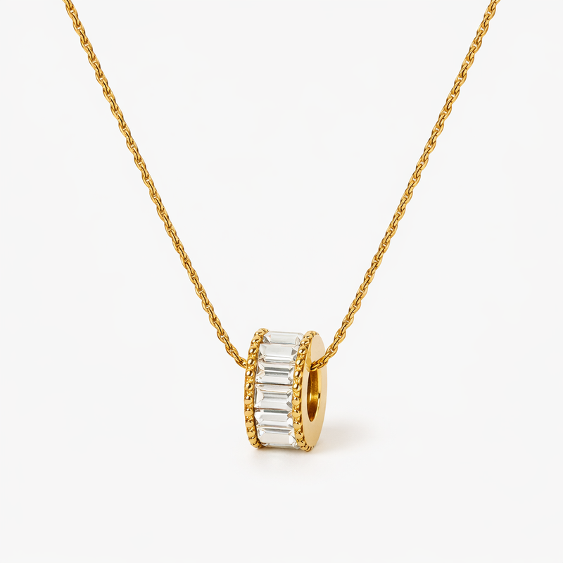 Elyna Polished Barrel Necklace