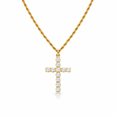 Yellow Gold Cross Necklace