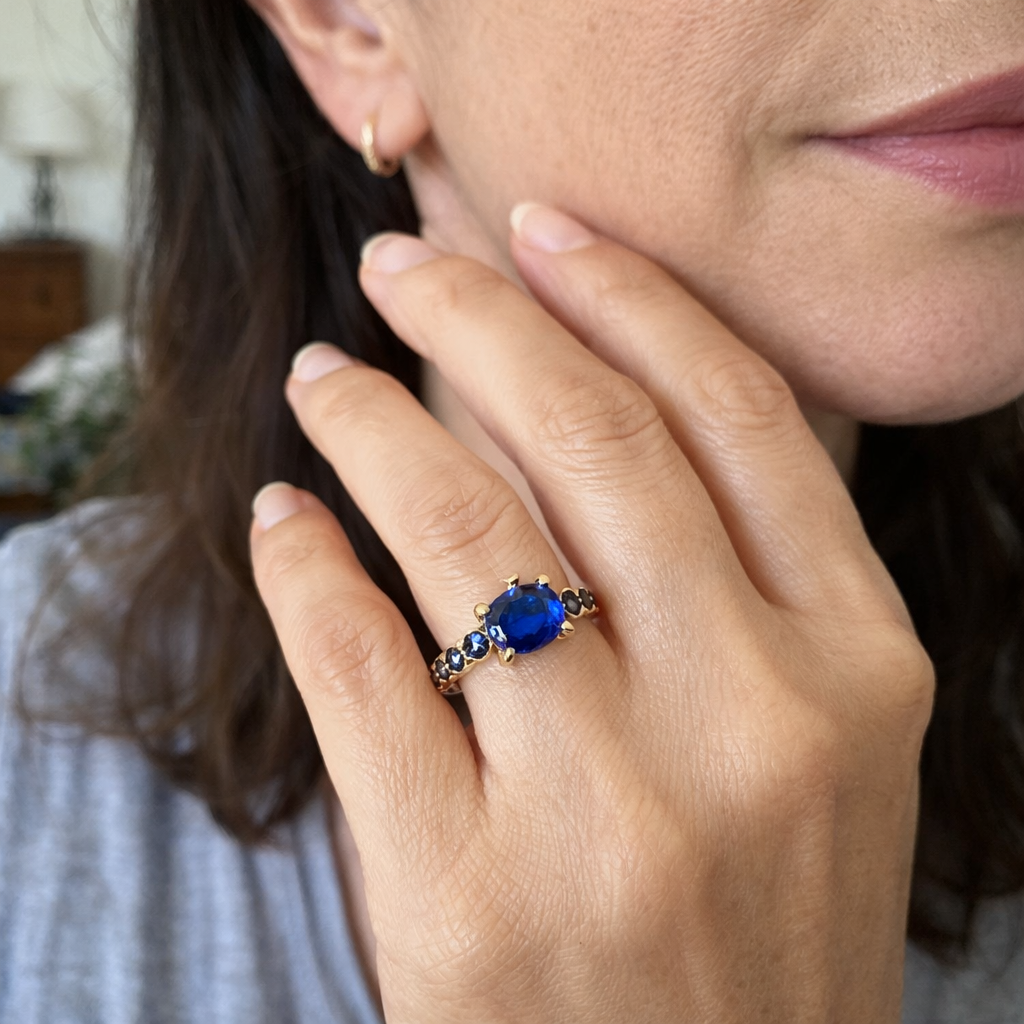 Celia Serawyn Sapphire Yellow Gold Ring