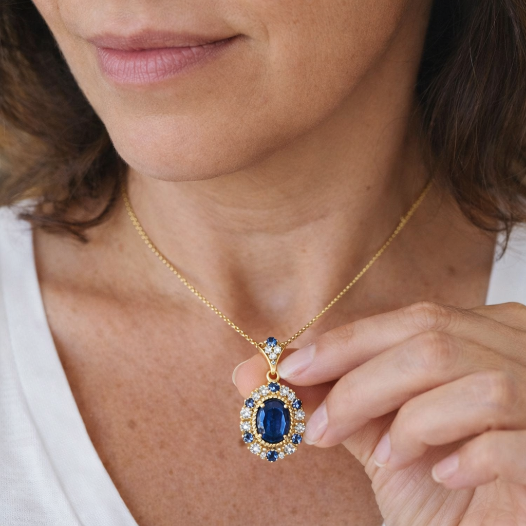 Jesmira Duskraine Sapphire Necklace