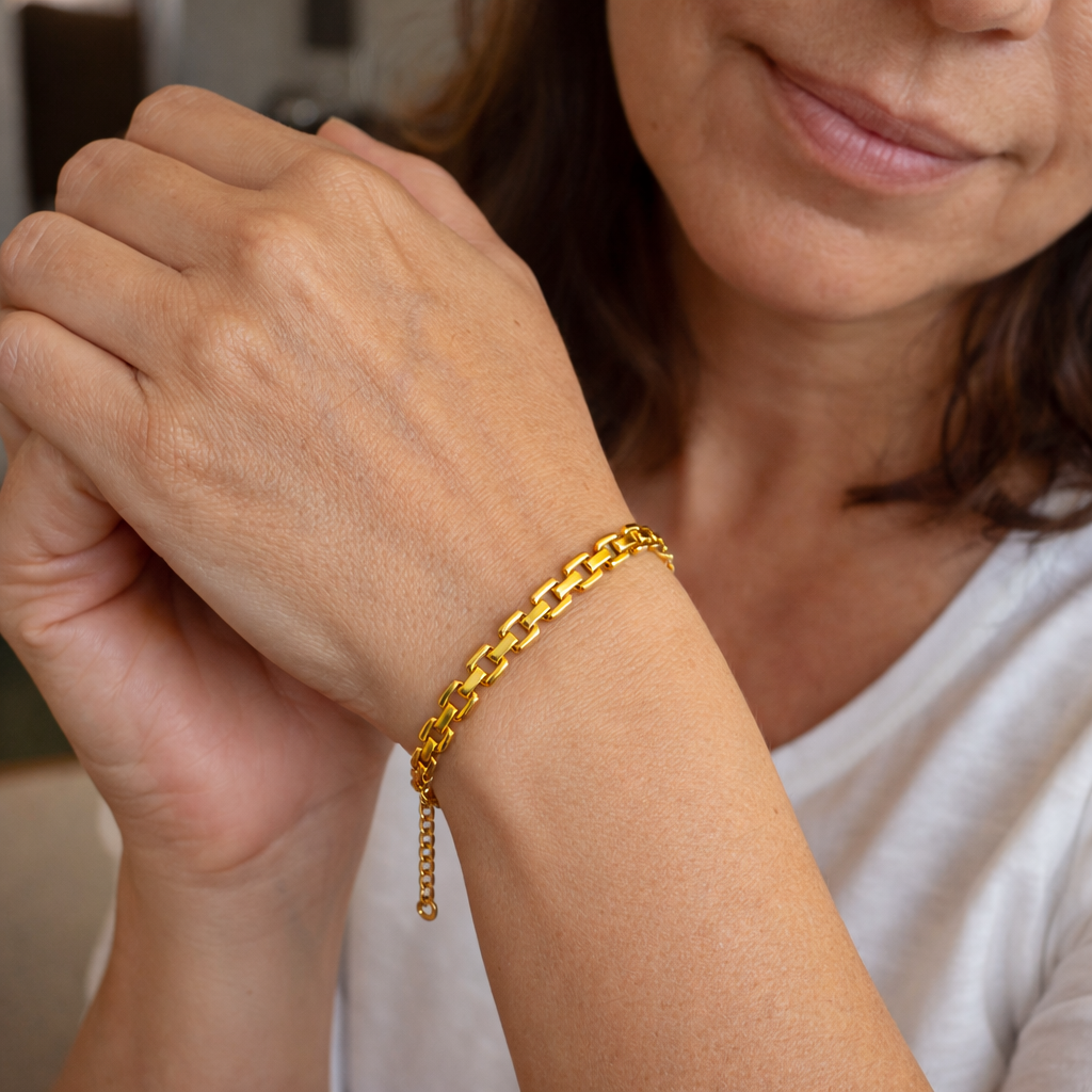 Watch Chain Yellow Gold Bracelet