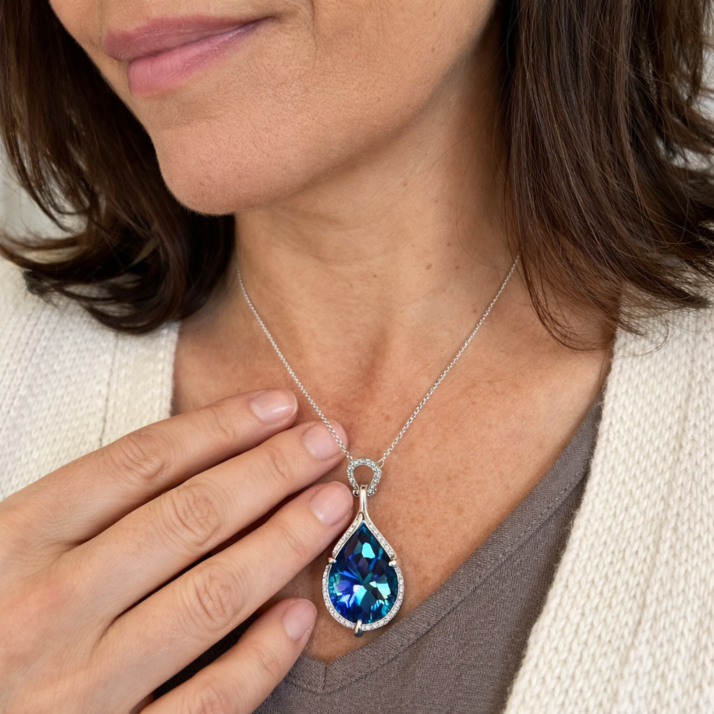 Alindra Feymorra Sapphire Necklace