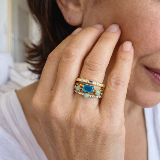 Parure Anelli Azzurro Intramontabile
