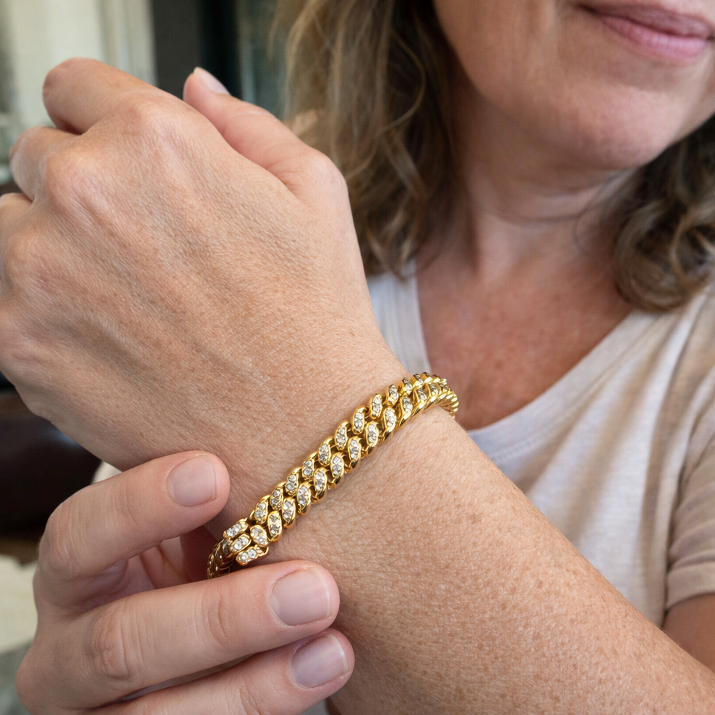 Everleaf Tennis Yellow Gold Bracelet