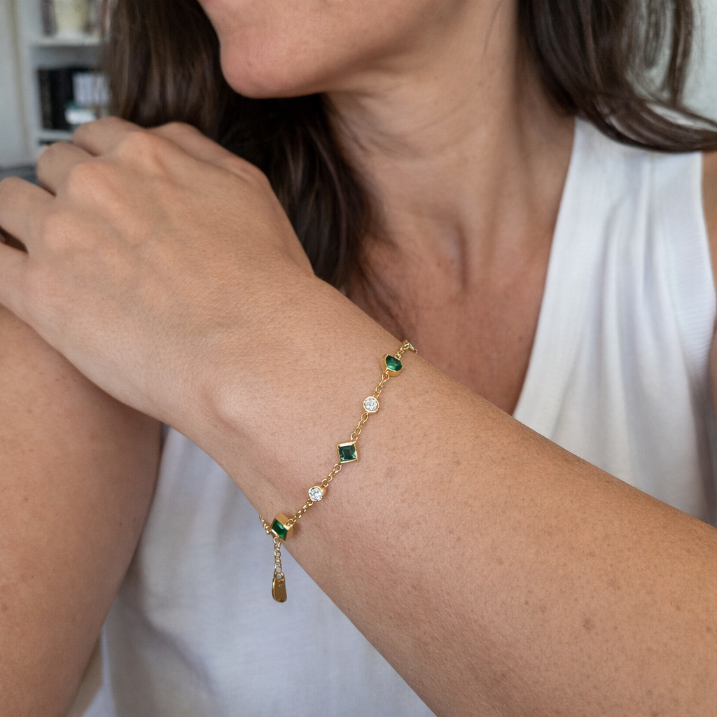 Amelisse Glenwyn Emerald Bracelet