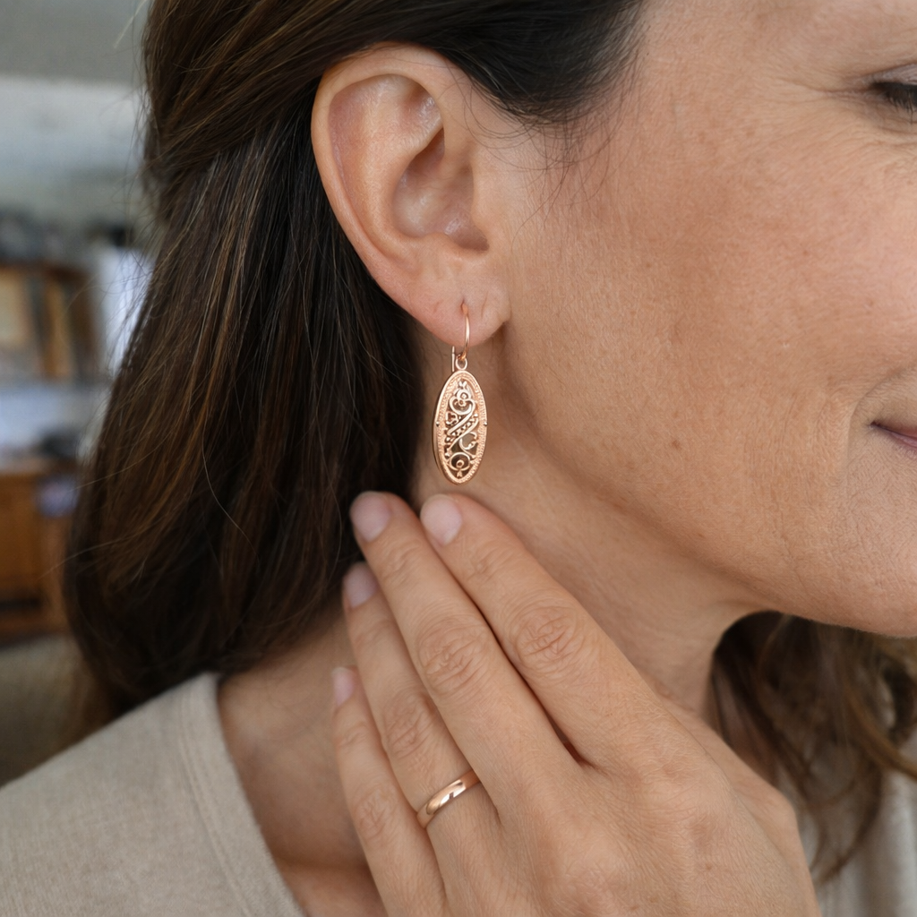 Opengleam Gilded Drop Yellow Gold Earrings