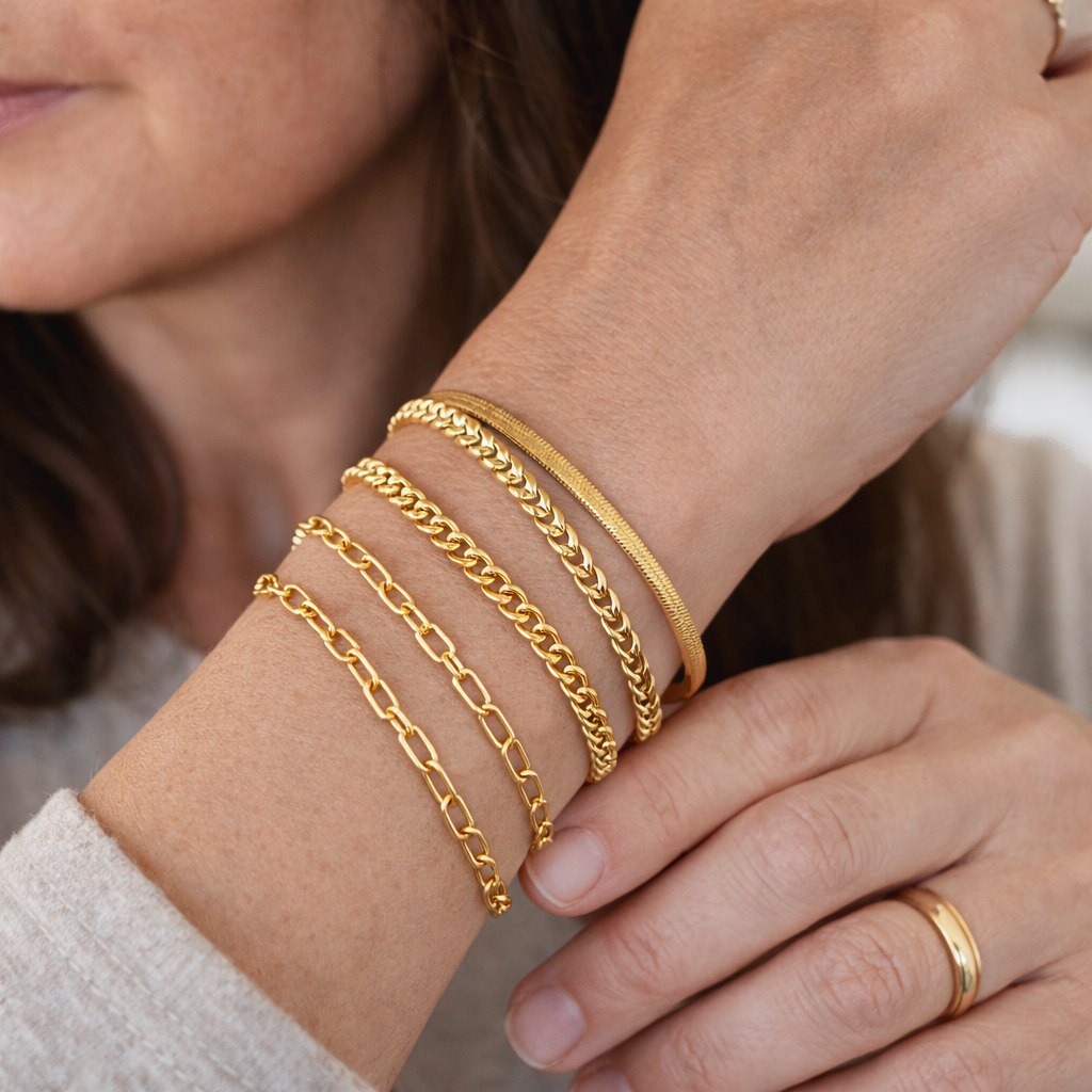 Ellis Renner Yellow Gold Bracelet Set