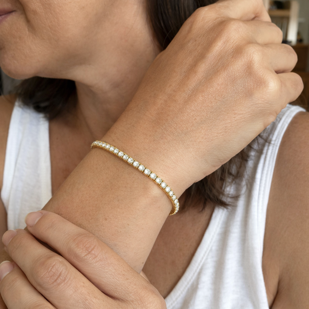 Tennis Yellow Gold Bracelet