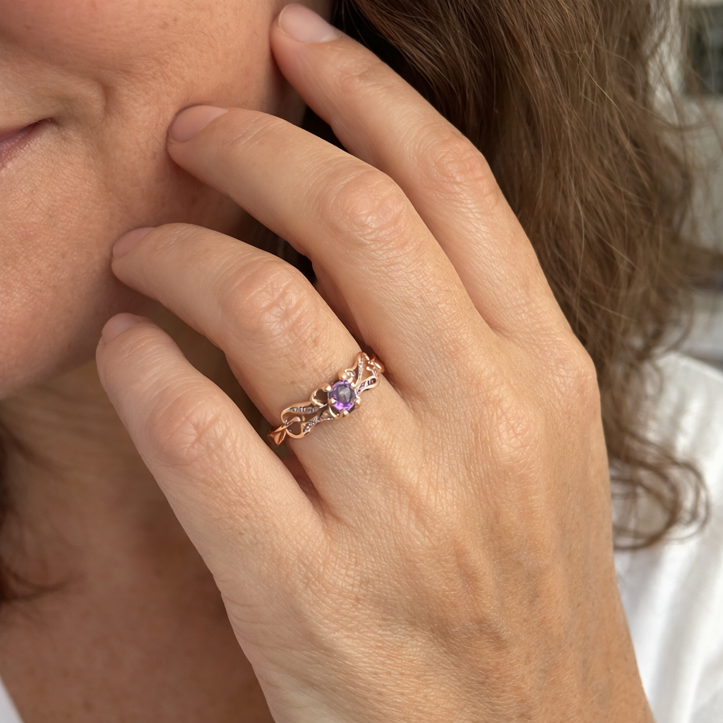 Violetheart Gold and Silver Mixed Metal Ring