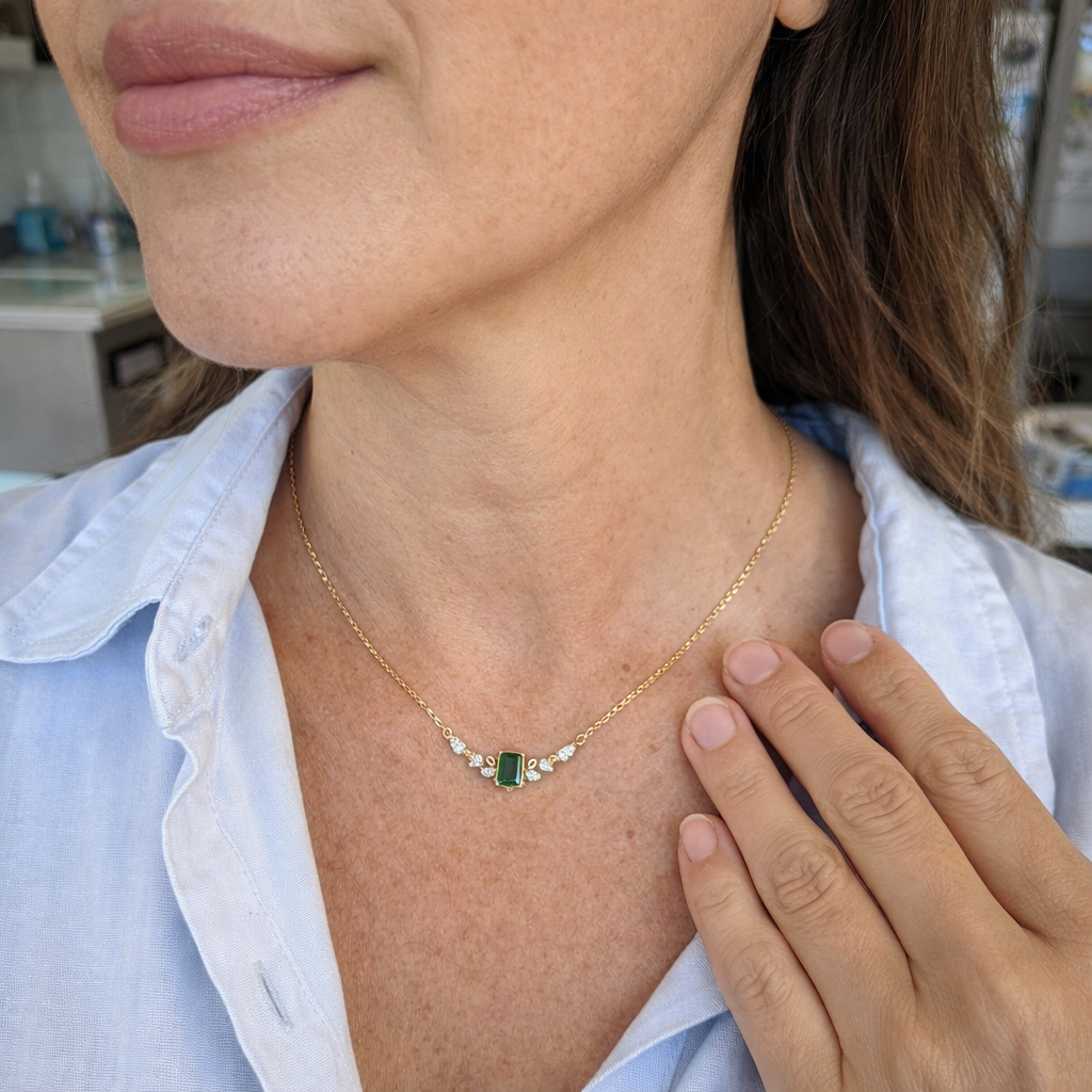 Amira Valmorin Emerald Necklace