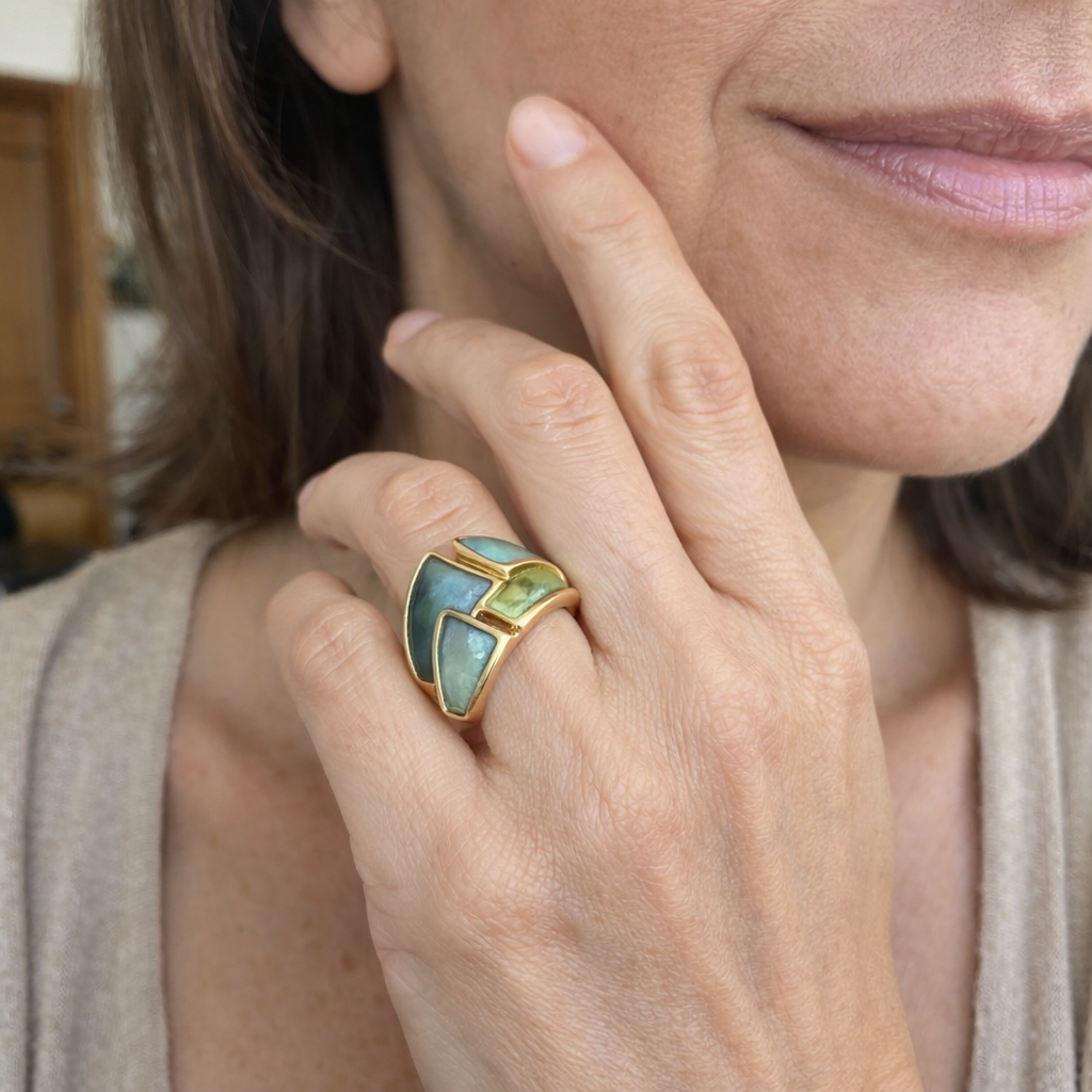 Gilded Leafshine Yellow Gold Ring