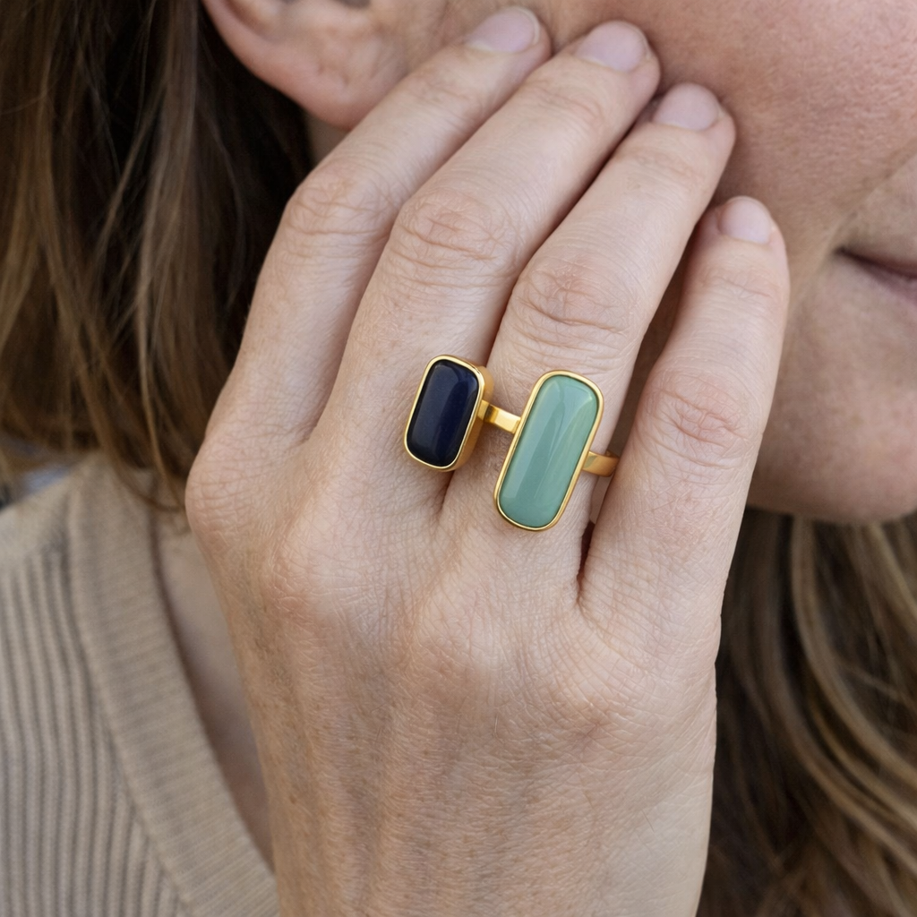 Kaelis Duo Wrap Gemstone Ring