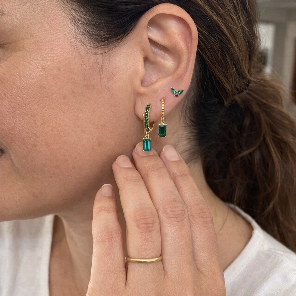 Fiorenza Viridelle Emerald Earring Set