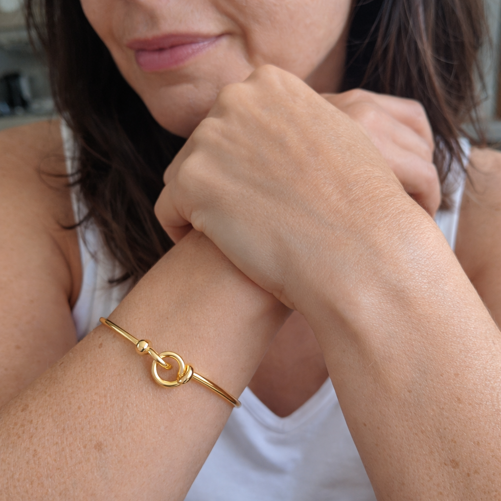 Infinity Love Knot Yellow Gold Bracelet