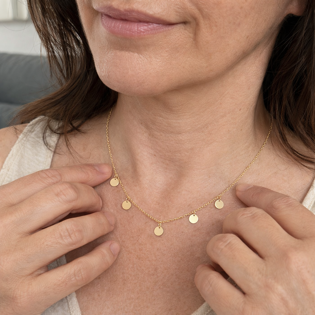 Funky Buddha Yellow Gold Necklace