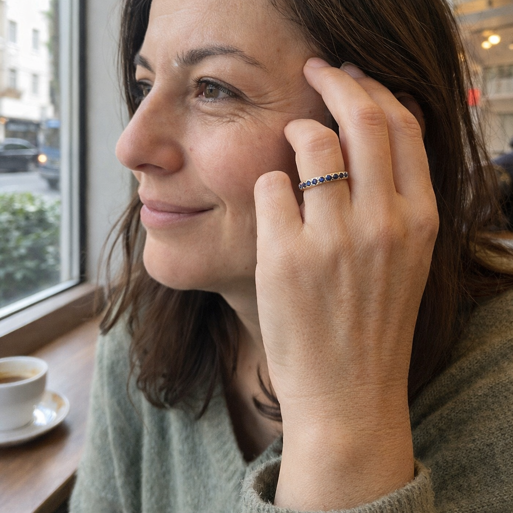 Solid Rock Yellow Gold Ring