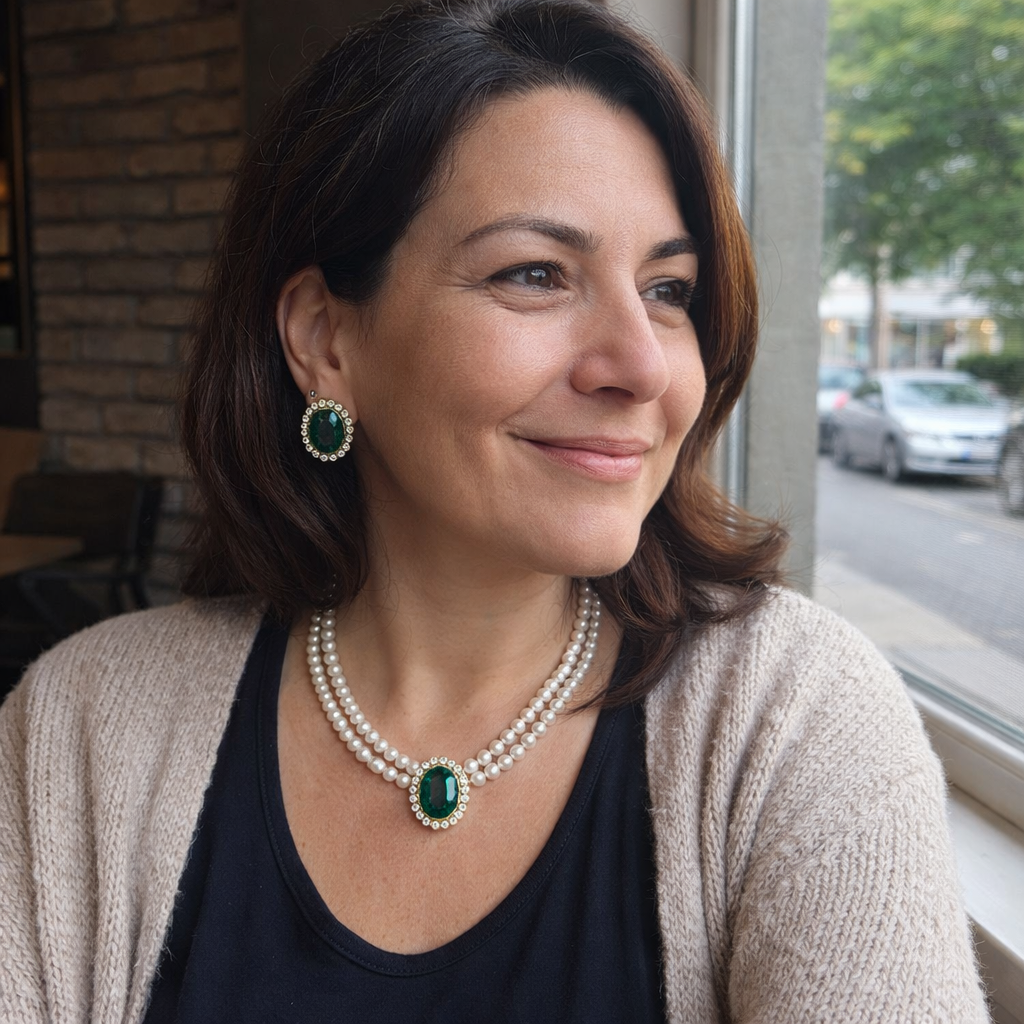 Evelina Marchand Emerald Set