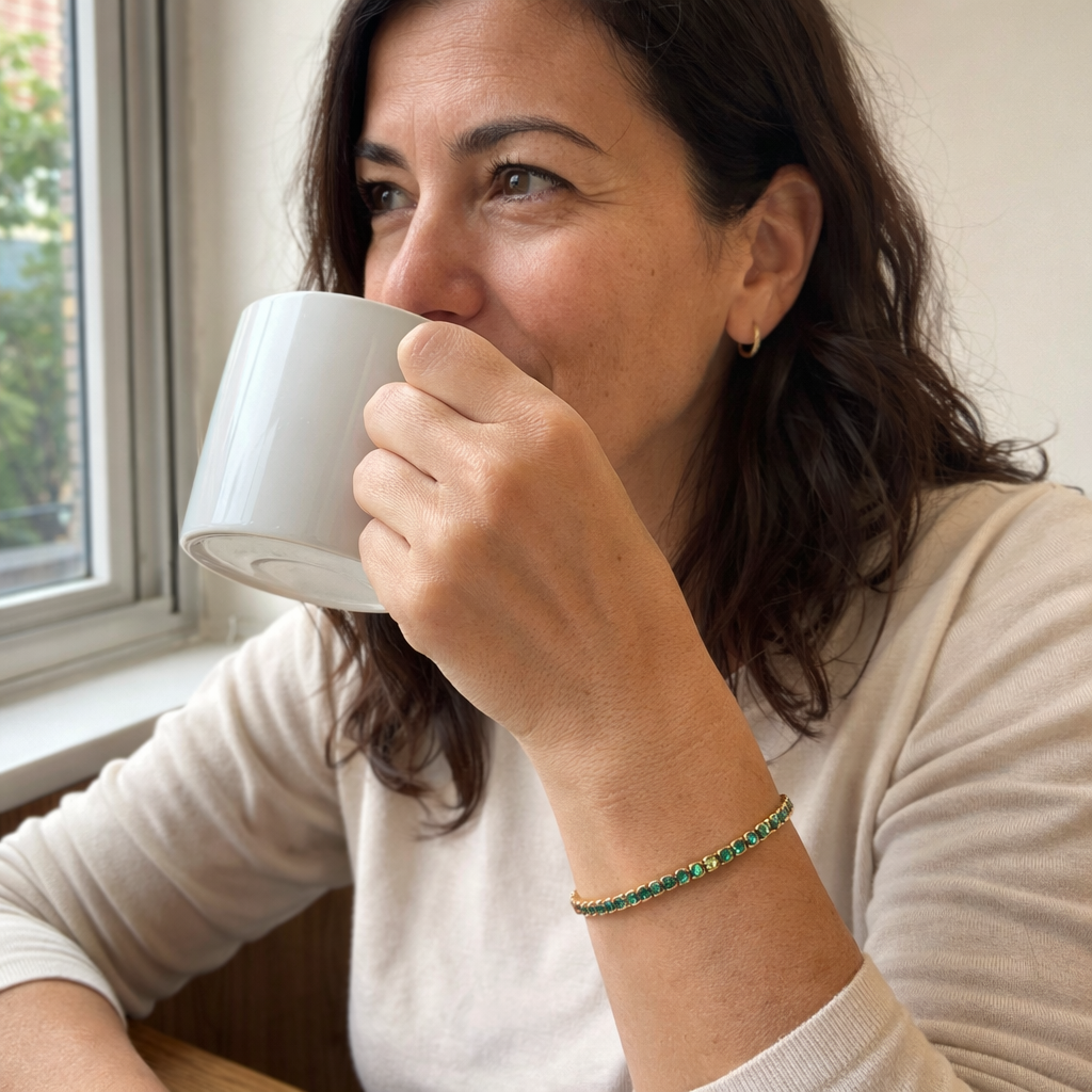 Alessia Moreau Emerald Bracelet