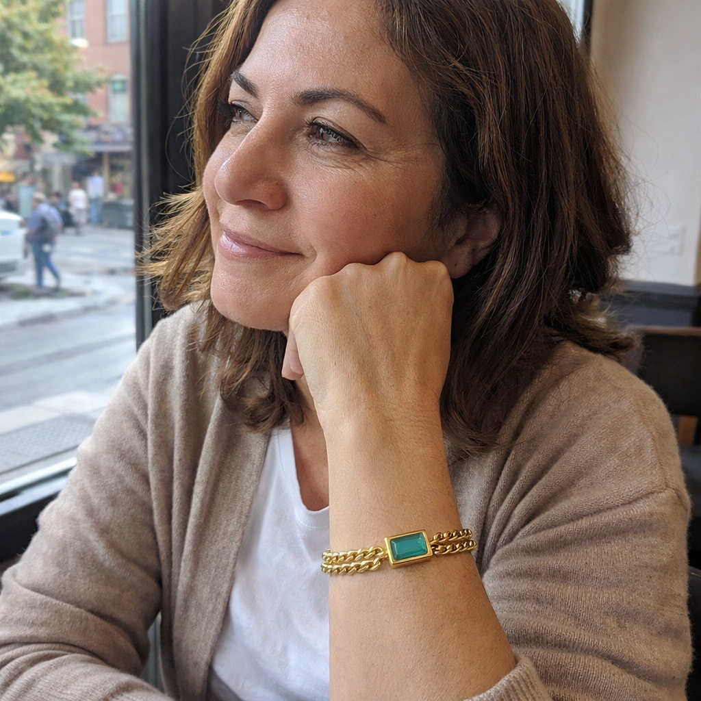 Elodie Veyrac Emerald Bracelet