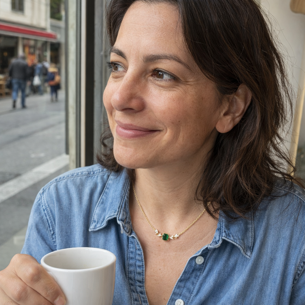 Amira Valmorin Emerald Necklace