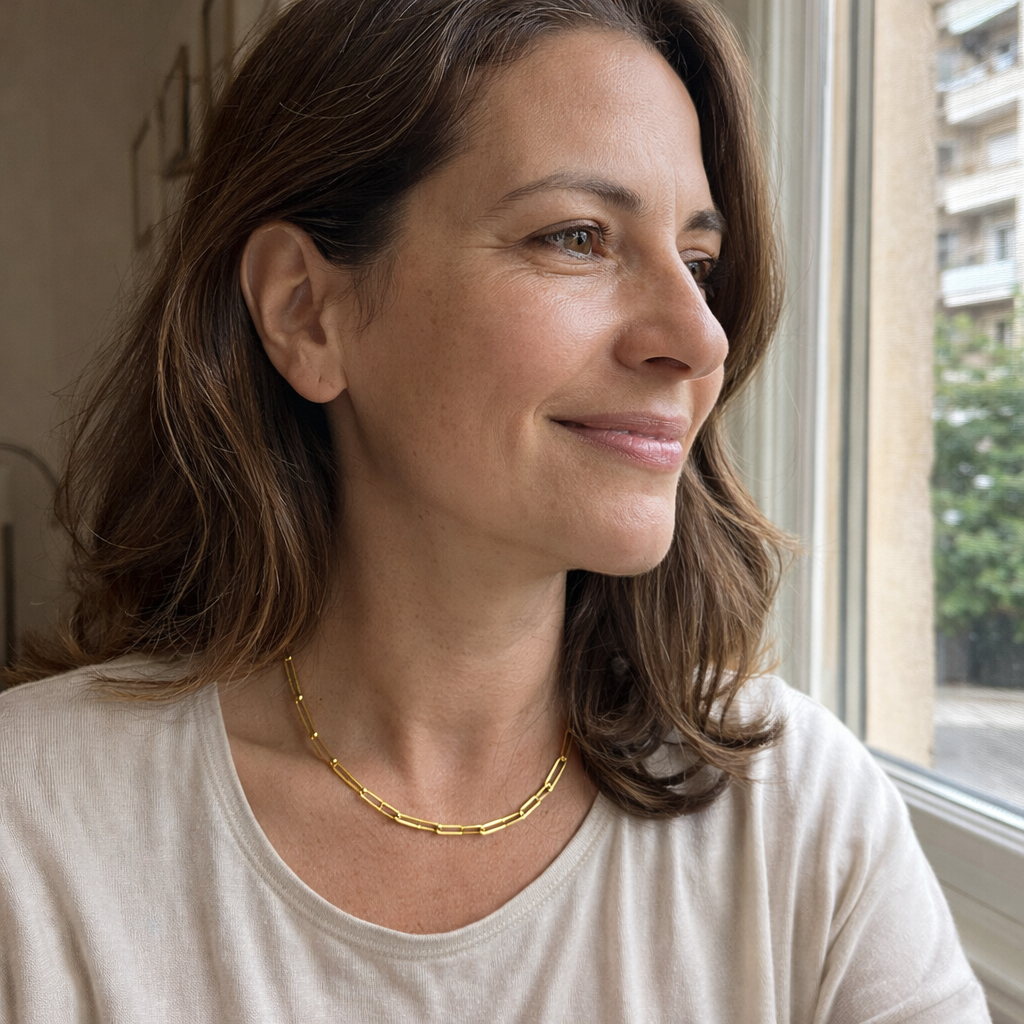 Archen Elegant Chain Yellow Gold Necklace
