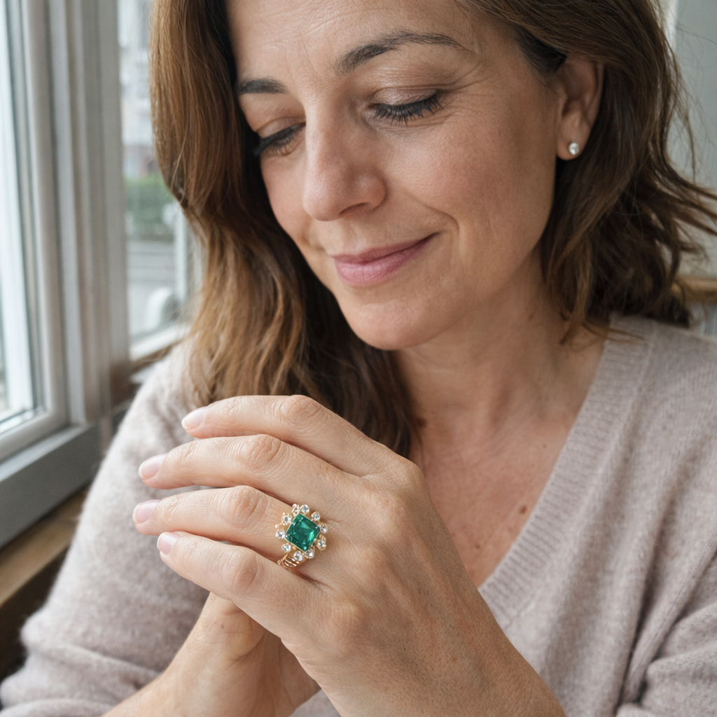Elisova Grenthal Emerald Ring