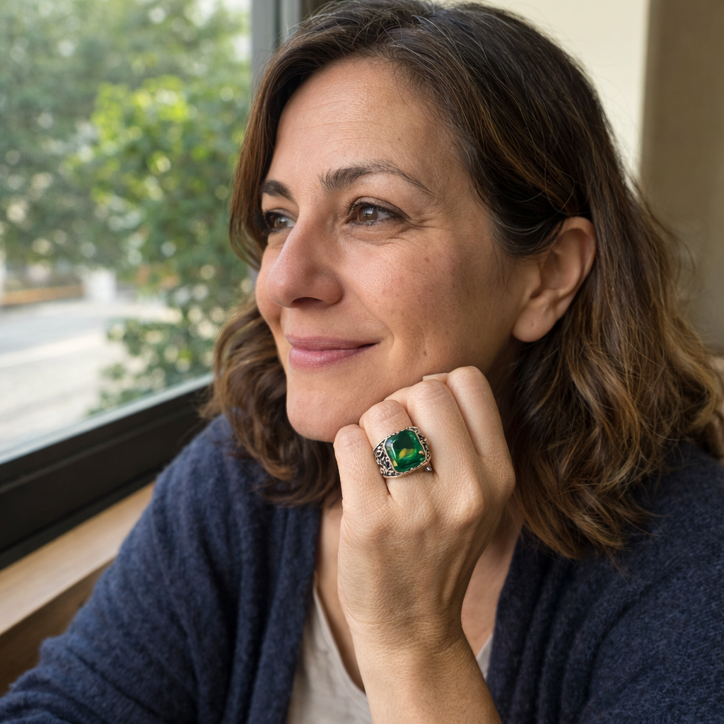 Klara Emerin Emerald Ring