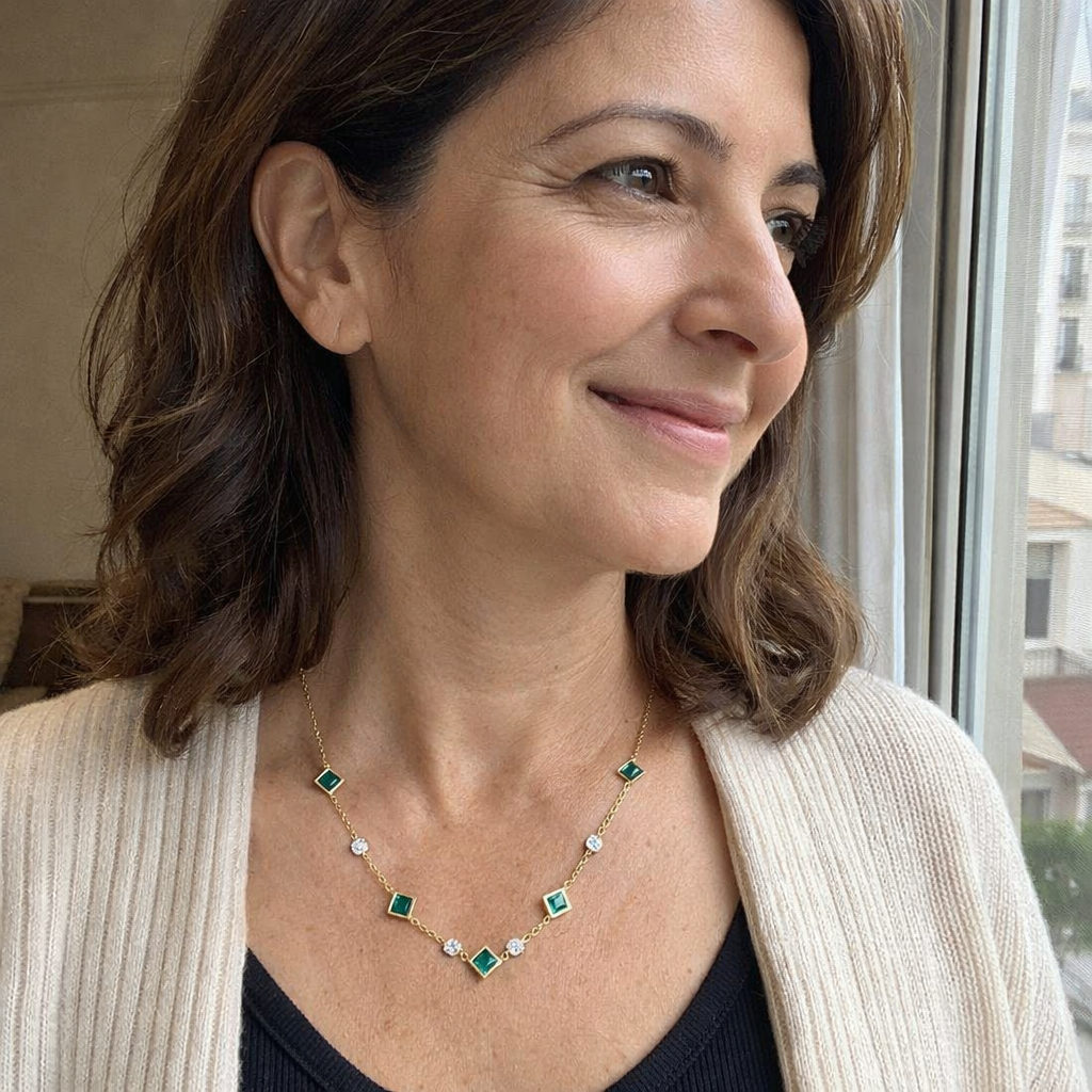 Amelisse Glenwyn Emerald Necklace