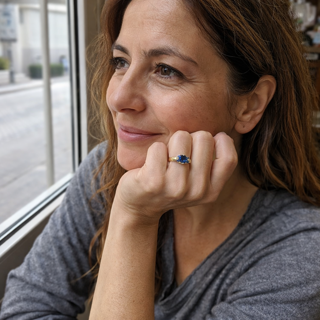 Celia Serawyn Sapphire Yellow Gold Ring