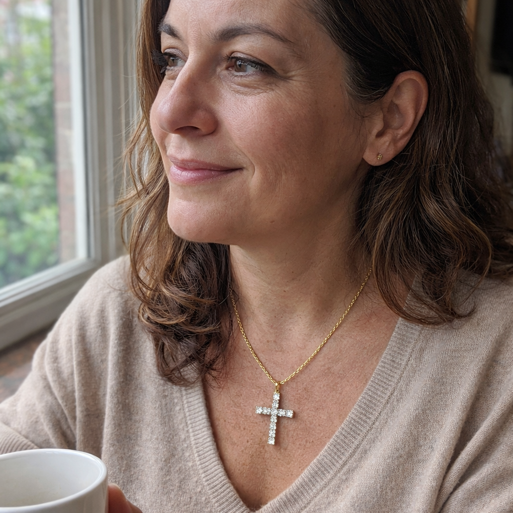 Yellow Gold Cross Necklace