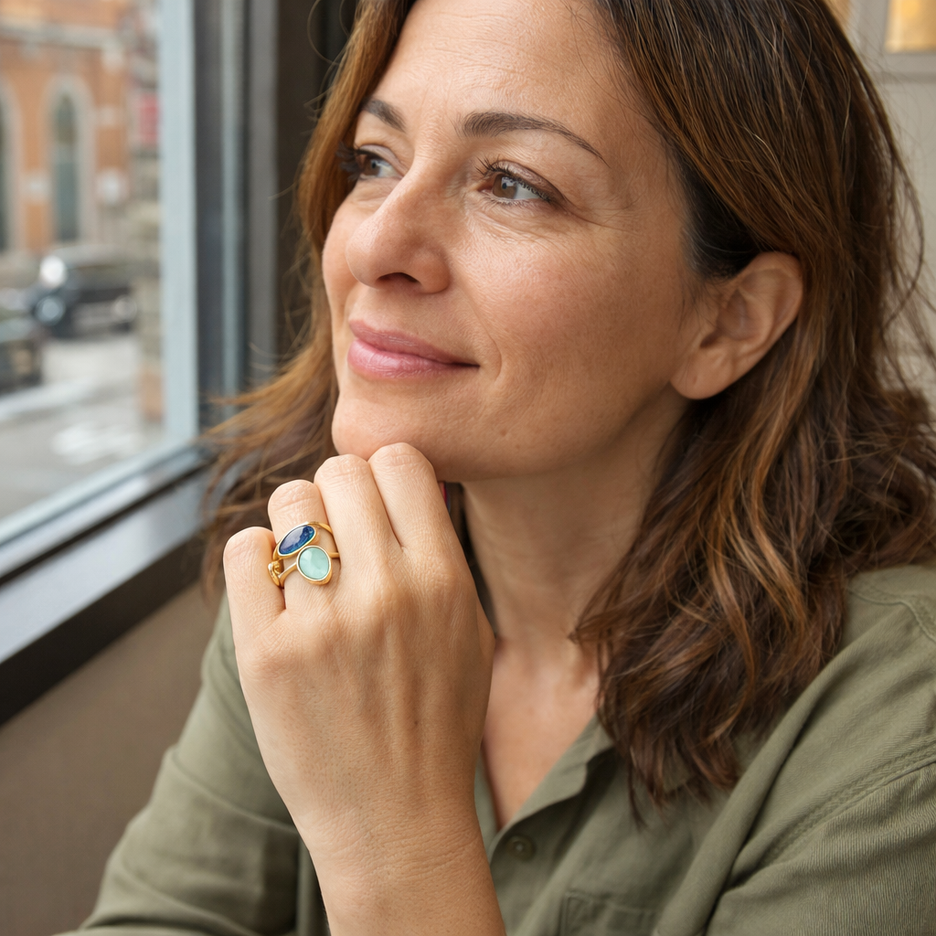 Kaelis Duo Wrap Yellow Gold Ring