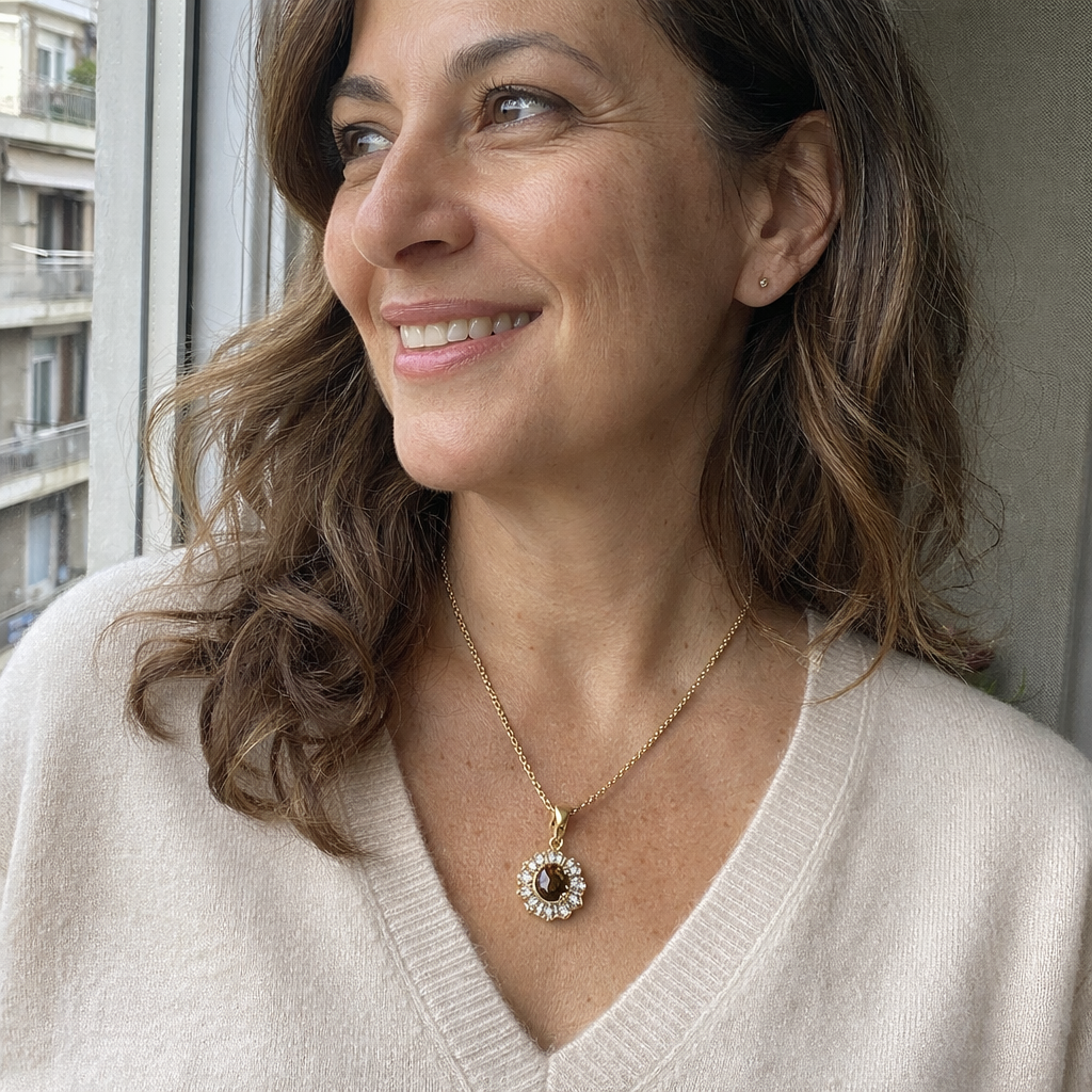 Kavella Solcrimson Ruby Necklace