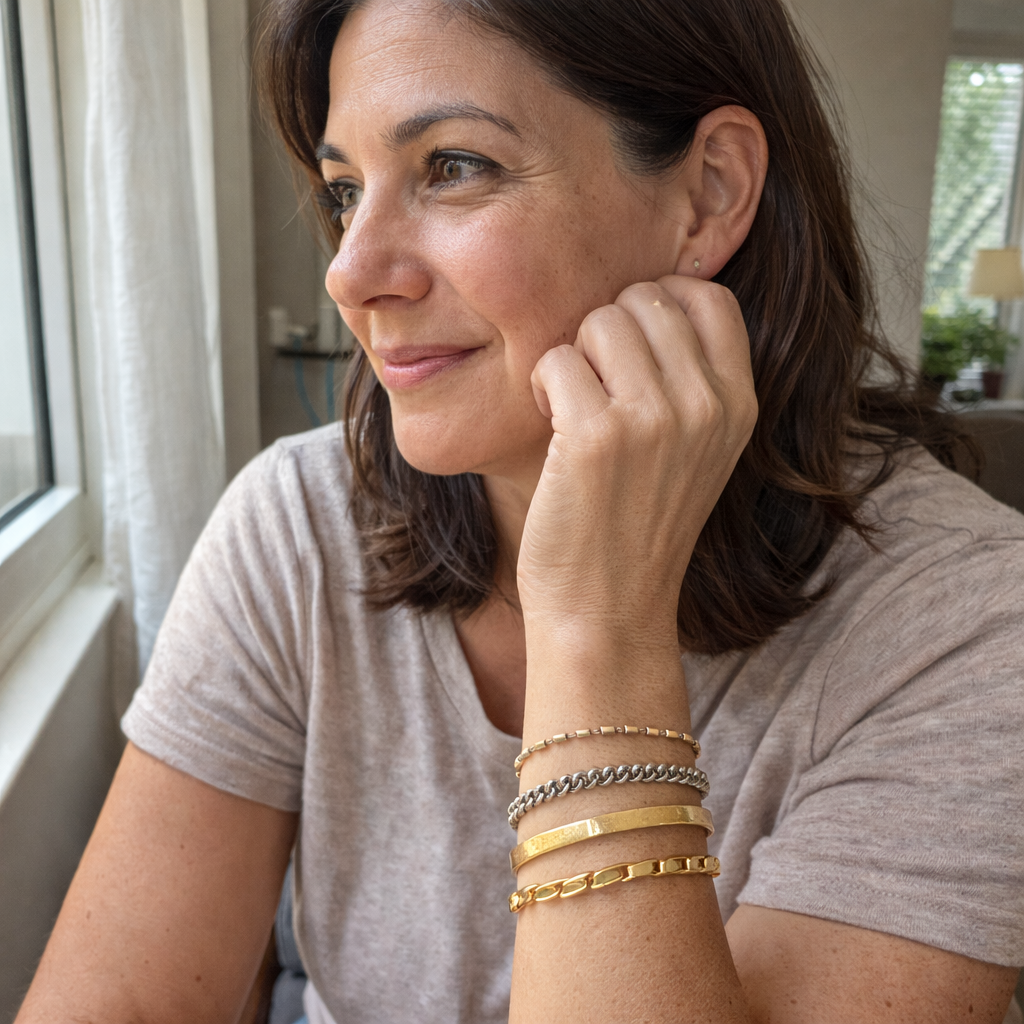 Isabella Vernetta White Gold Bracelet Set