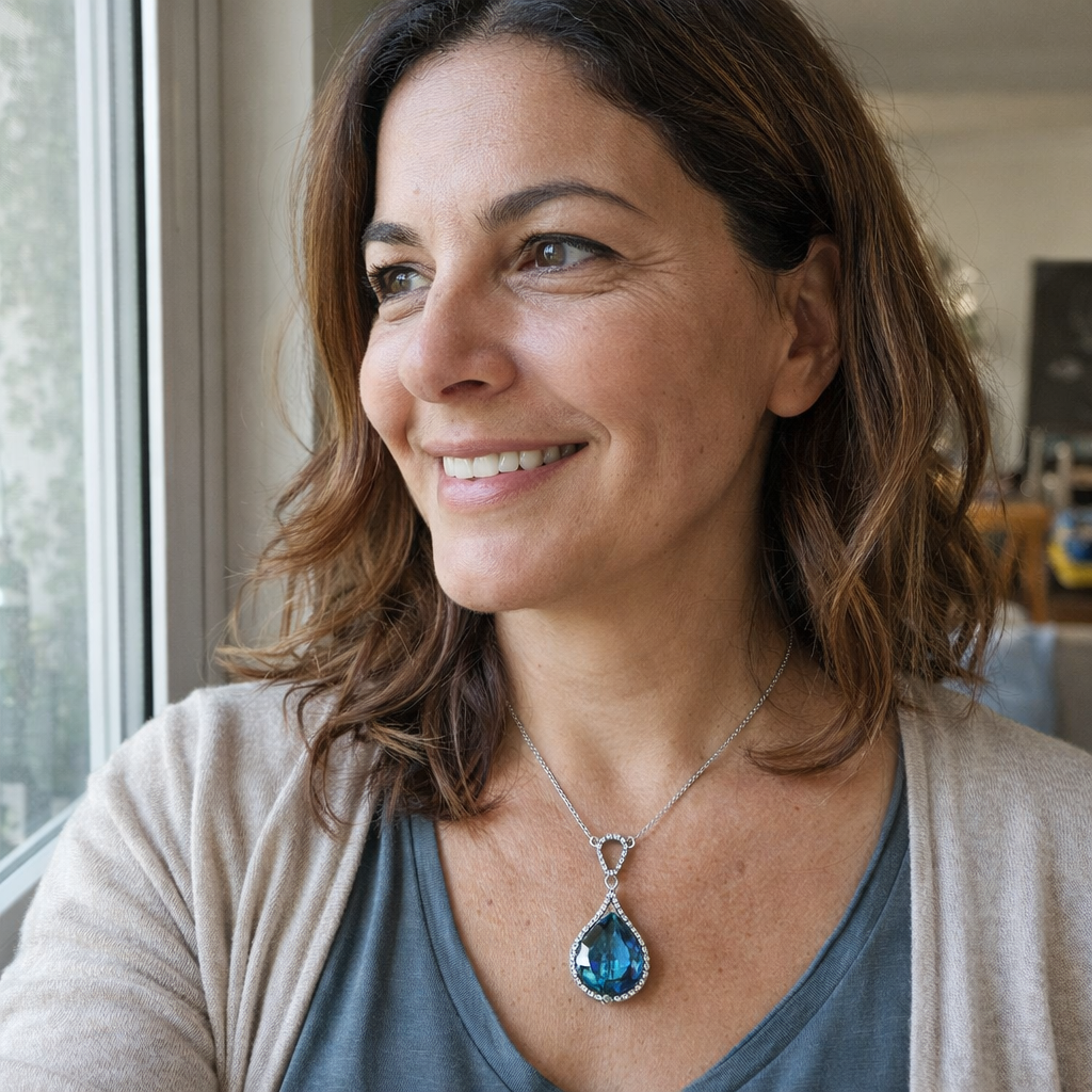 Alindra Feymorra Sapphire Necklace