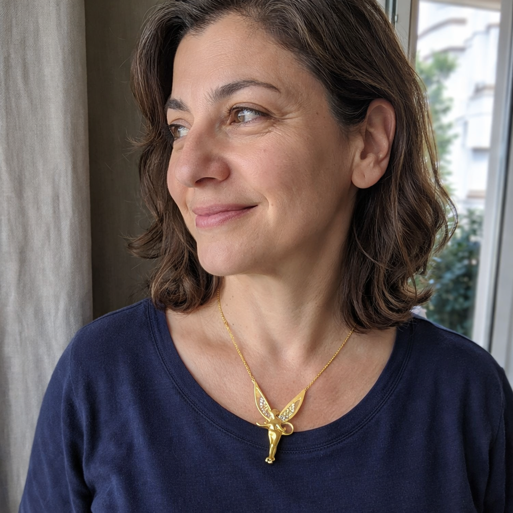 Lucky Fairy Yellow Gold Necklace