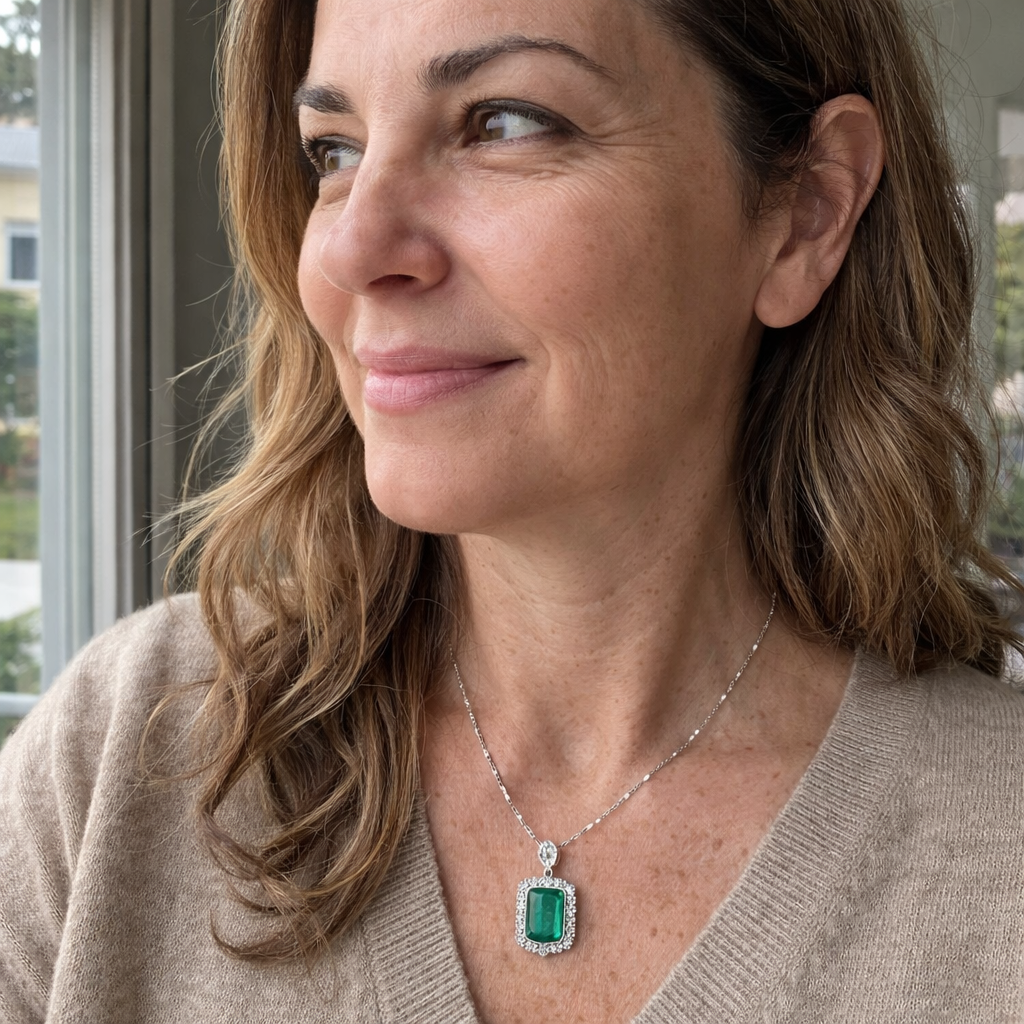 Meliora Brenswyn Emerald Necklace