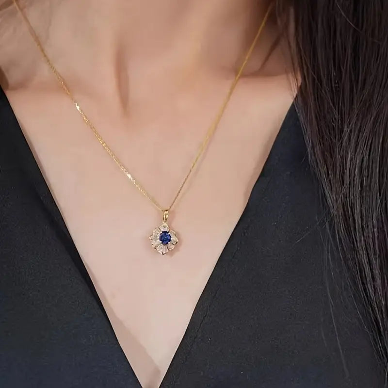 Kavella Noctazure Gemstone Necklace