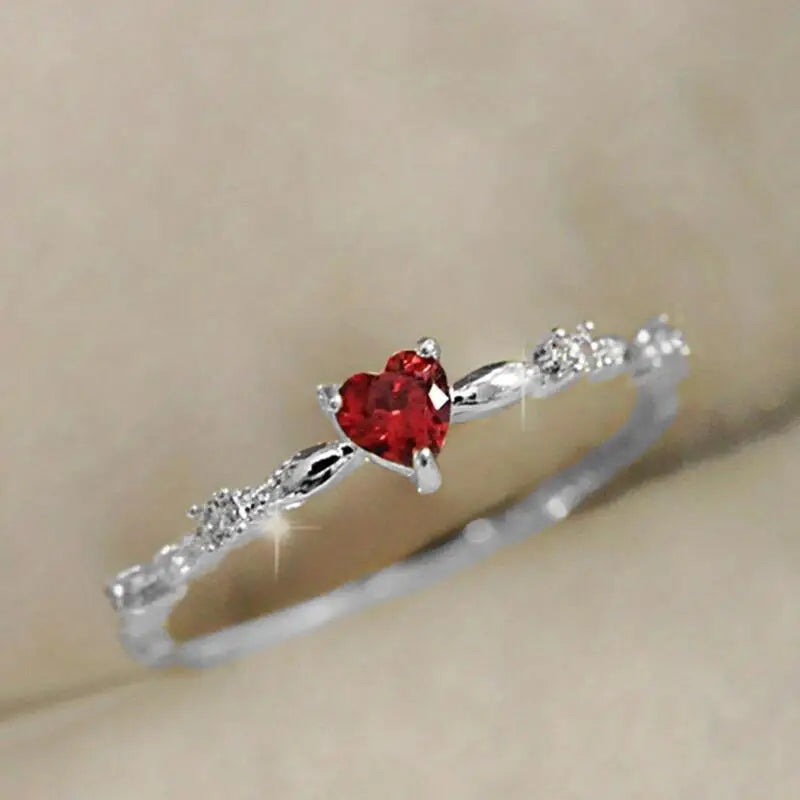 Coralyn Amoura Gemstone White Gold Ring