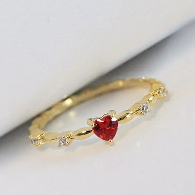 Coralyn Amoura Gemstone White Gold Ring
