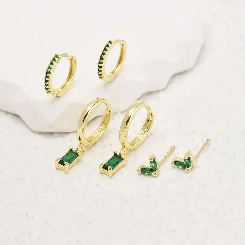 Fiorenza Viridelle Gemstone Earring Set