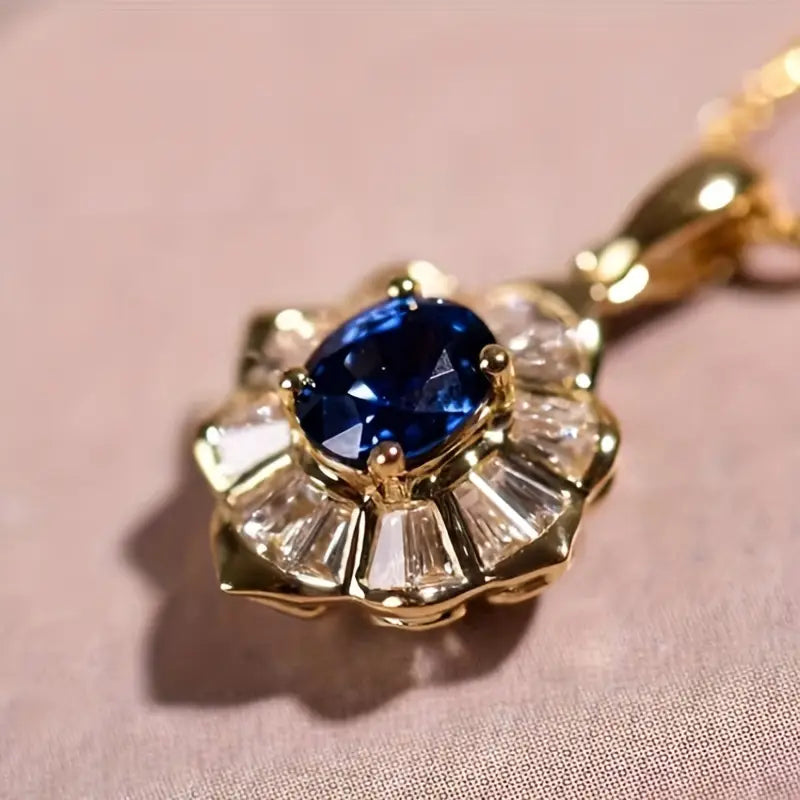 Kavella Noctazure Gemstone Necklace