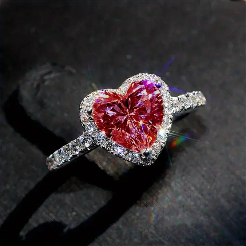 Delara Carmessia Gemstone White Gold Ring