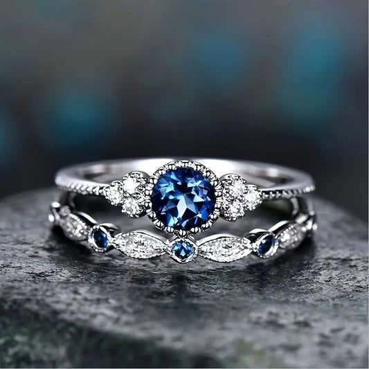 Sapphriel Parure Anelli Corona