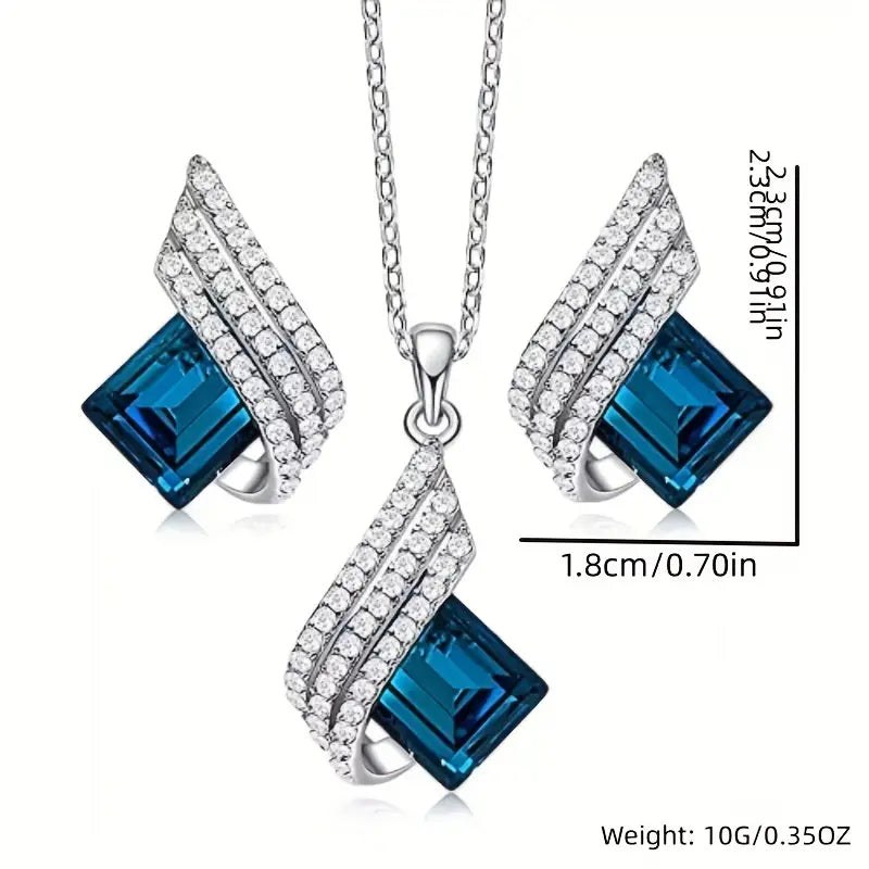 Brienne Solazure Gemstone White Gold Set