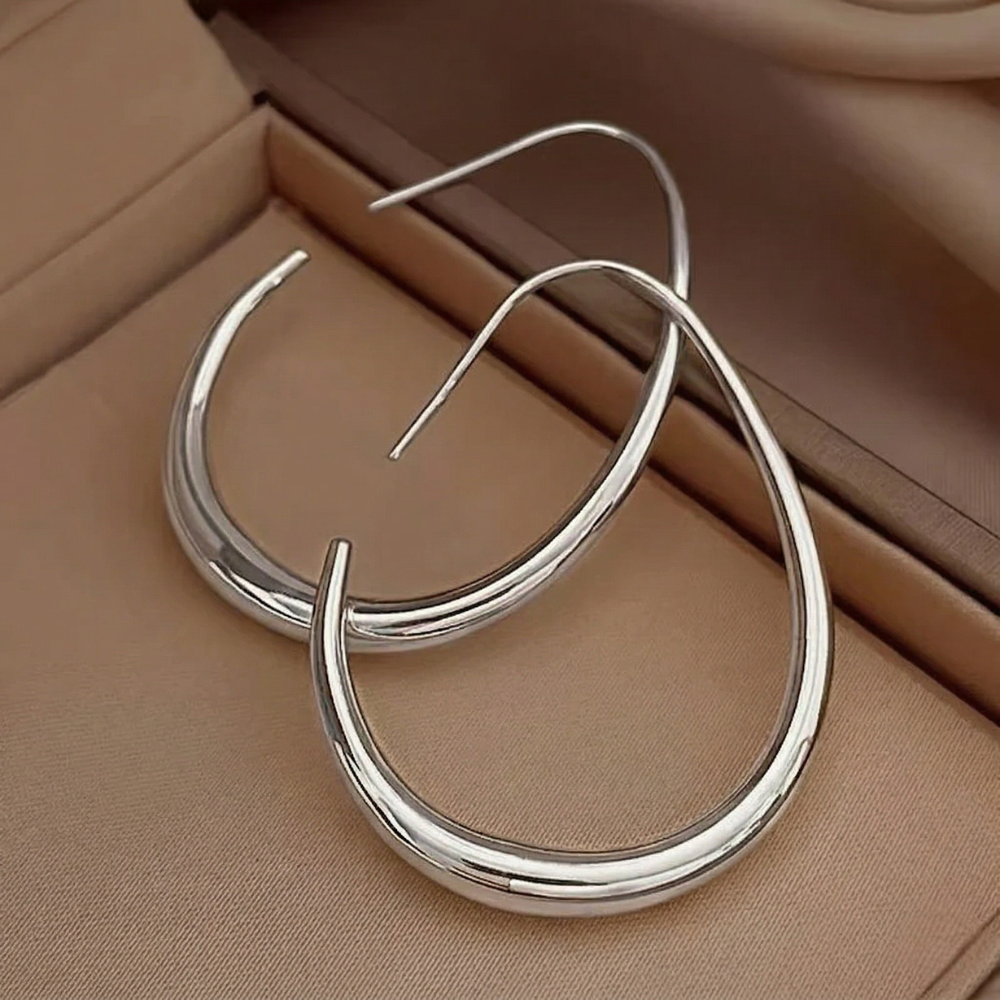 Antique Hoop Yellow Gold Earrings
