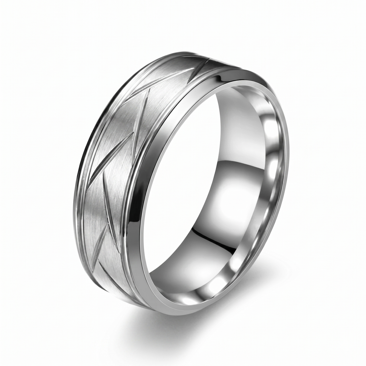 Heston Anello Linea di Taglio Oro bianco