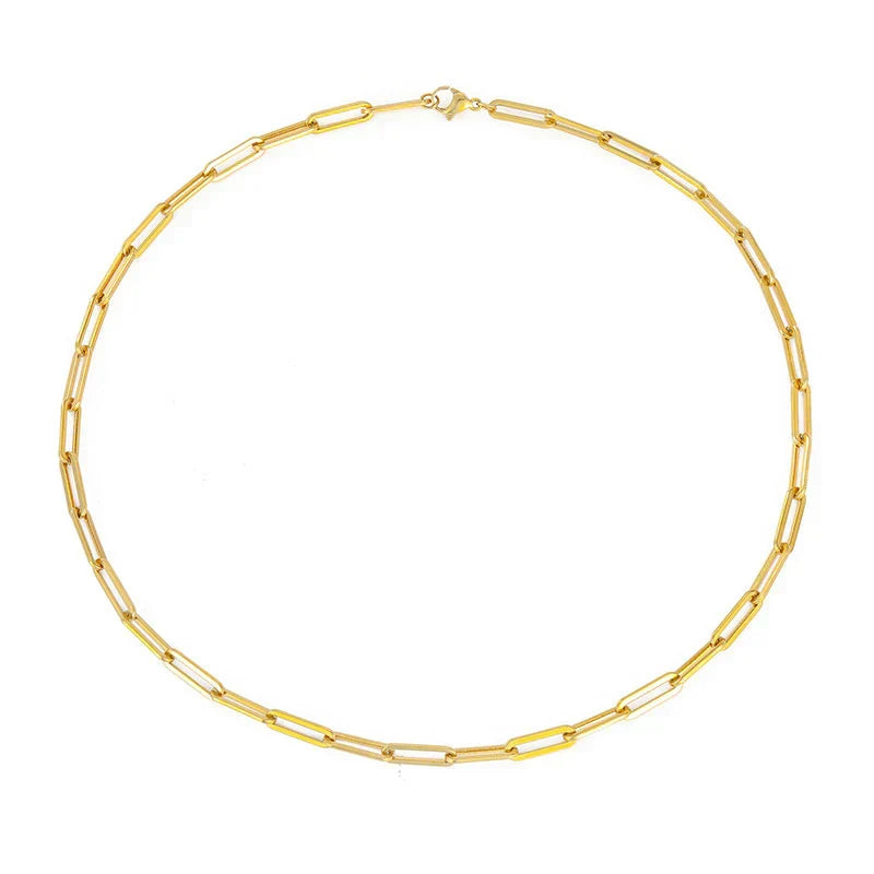 Archen Elegant Chain Yellow Gold Necklace