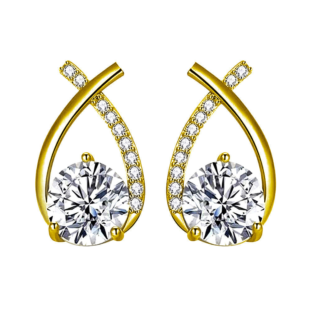 Arielle White Gold Earrings